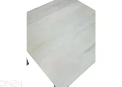 Ruokapöytä 80 × 80 cm, valkoinen