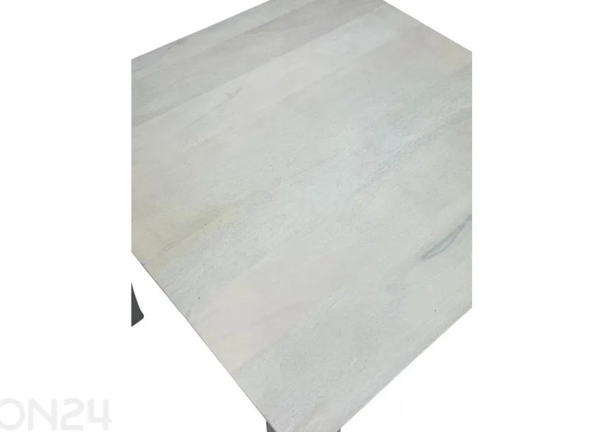 Ruokapöytä 80 × 80 cm, valkoinen