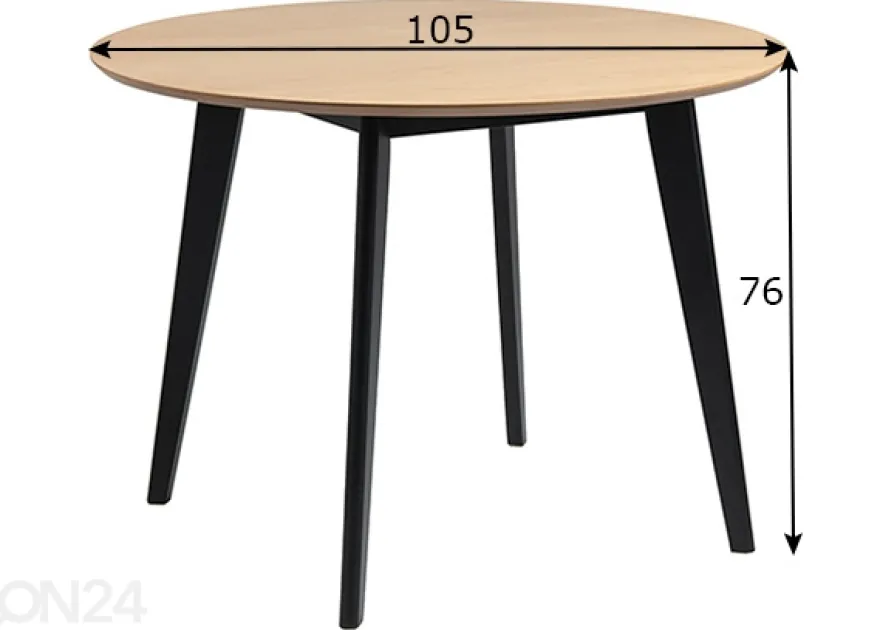 Ruokapöytä Concord Ø105 cm