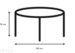 Ruokapöytä Concord Ø105 cm