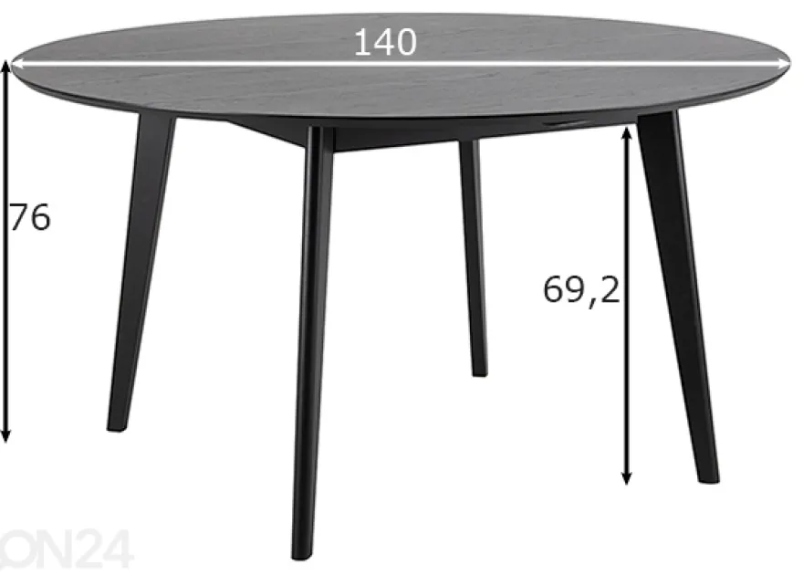 Ruokapöytä Concord Ø140 cm