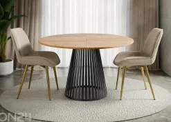 Ruokapöytä Cone 120x120-196 cm