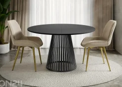 Ruokapöytä Cone 120x120-196 cm