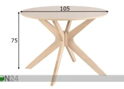 Ruokapöytä Fresno Ø 105 cm