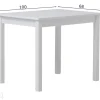 Ruokapöytä Mia XL 100x68 cm, valkoinen