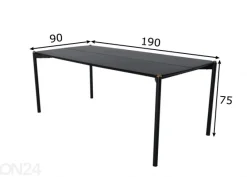 Ruokapöytä Pelle 190x90 cm
