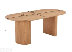 Ruokapöytä Rize 110x210 cm