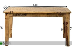 Ruokapöytä Rustic 140x70 cm