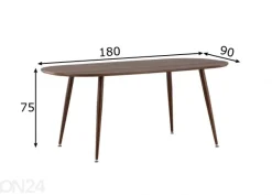 Ruokapöytä Sanford 180x90 cm