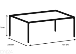 Ruokapöytä Skive 220x105 cm