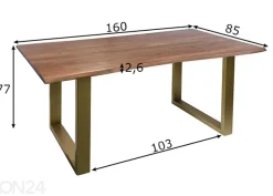 Ruokapöytä Tische 85x160 cm
