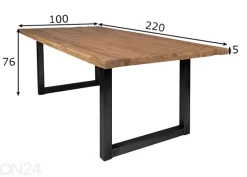 Ruokapöytä Tische 220x100 cm
