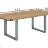 Ruokapöytä Tische 90x180 cm