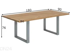 Ruokapöytä Tische 90x180 cm