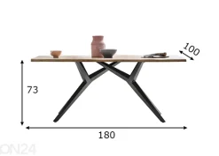 Ruokapöytä Tische 100x180 cm