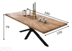 Ruokapöytä Tische 100x180 cm