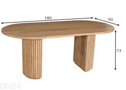 Ruokapöytä Tom Tailor 90x180 cm, mango