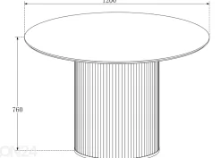 Ruokapöytä Verso Ø 120 cm
