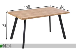 Ruokapöytä West 140x80 cm