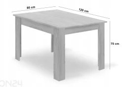 Ruokapöytä 80x120 cm