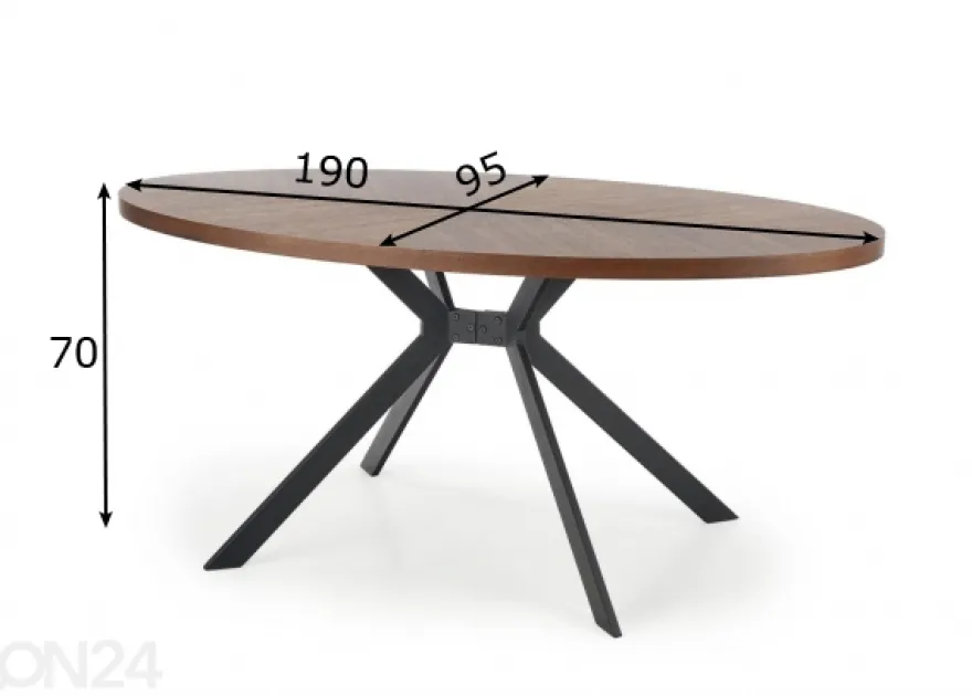Ruokapöytä 190x95 cm