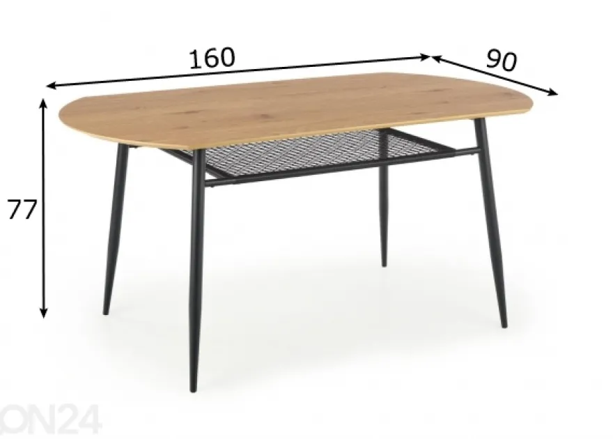 Ruokapöytä 60x90 cm