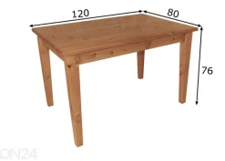 Ruokapöytä 120x80 cm