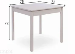 Ruokapöytä 75x75 cm