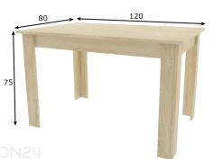 Ruokapöytä 80x120 cm