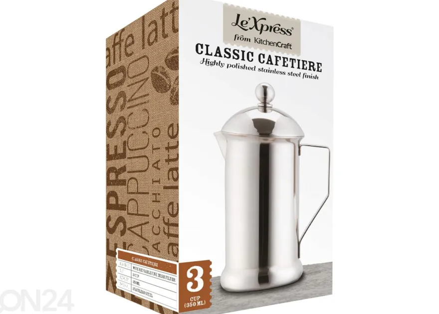 Ruostumaton pressopannu Le'Xpress 350 ml