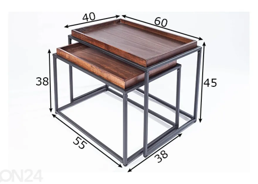 Sarjapöytä Elements, 2 kpl