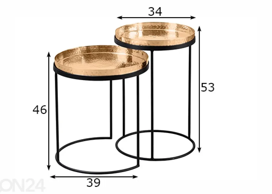 Sarjapöytä Elements, 2 kpl