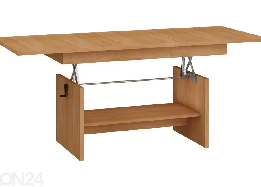 Säädettävä sohvapöytä 125/170x68 cm