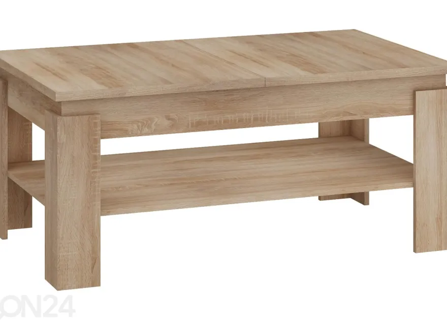 Säädettävä sohvapöytä 120/160x68 cm