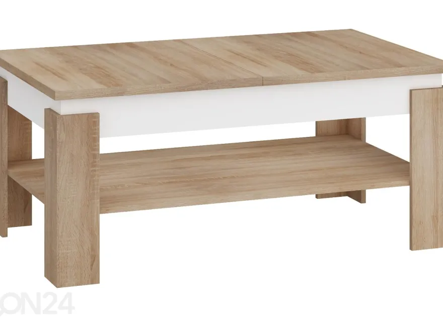 Säädettävä sohvapöytä 120/160x68 cm