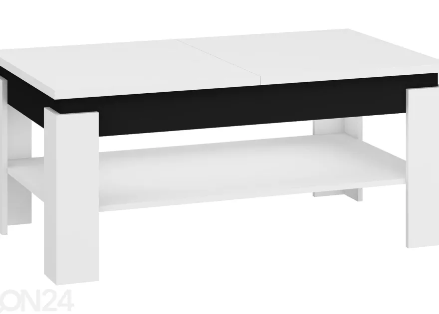 Säädettävä sohvapöytä 120/160x68 cm