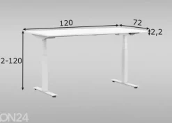 Säädettävä työpöytä 120 cm