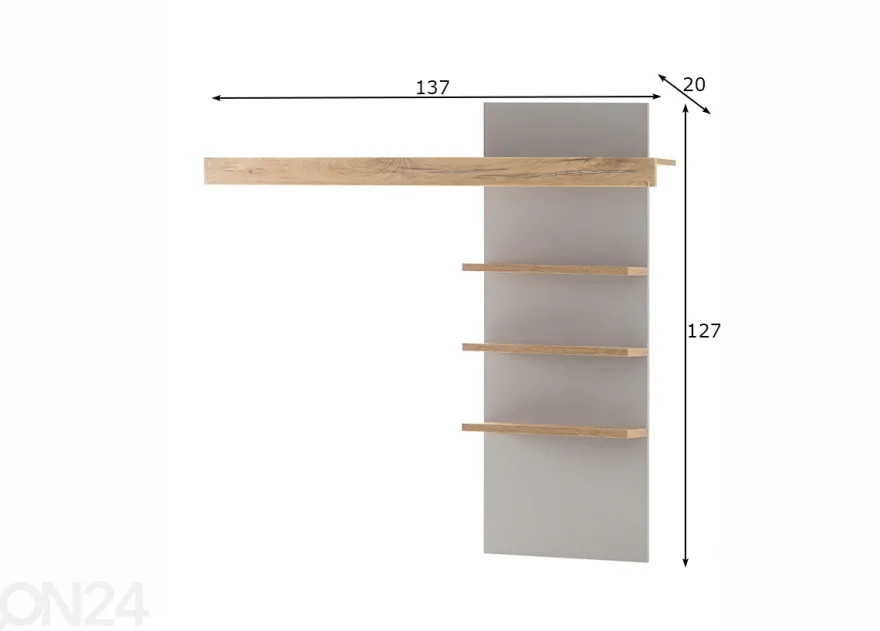 Seinähylly Casablanca 137 cm