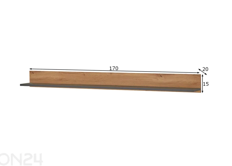 Seinähylly City 170 cm