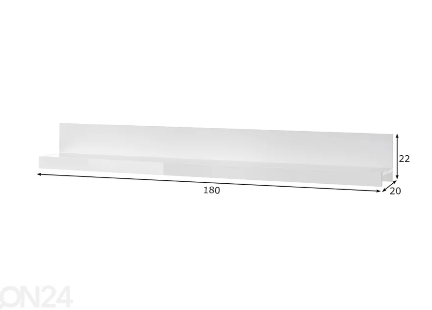 Seinähylly Corado 180 cm