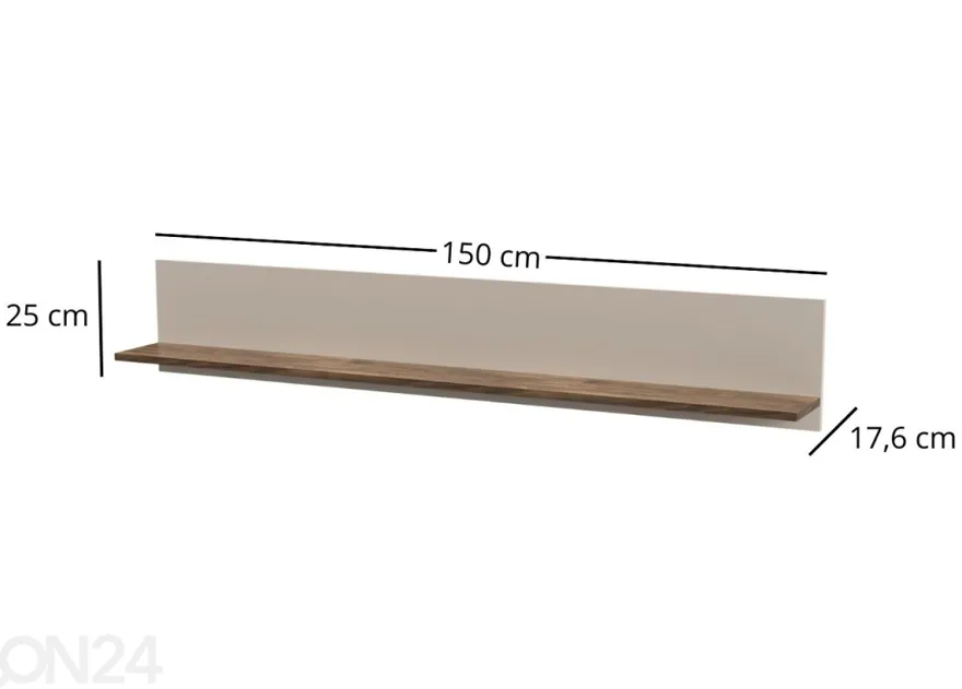 Seinähylly Evo 150 cm