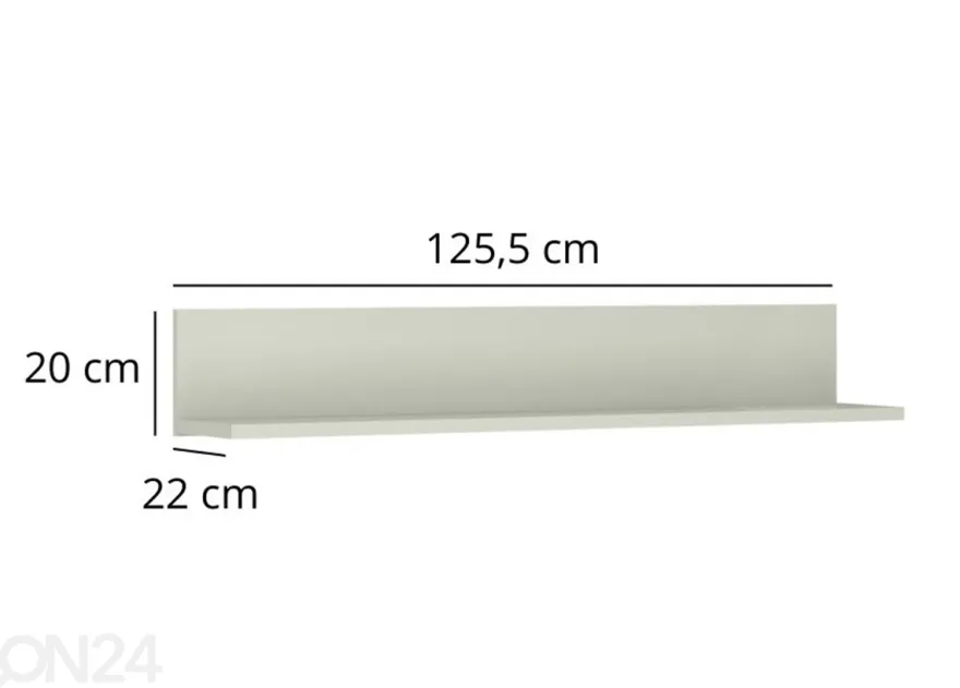Seinähylly Karin 125,5 cm