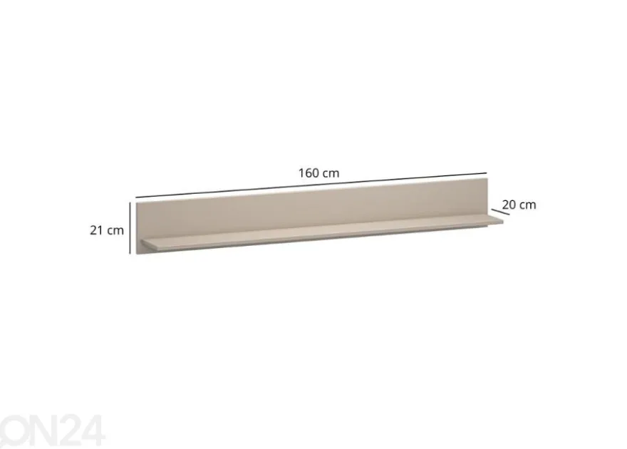 Seinähylly Kleo 160 cm