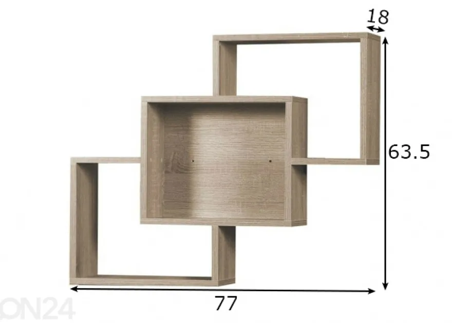 Seinähylly Laila 77 cm