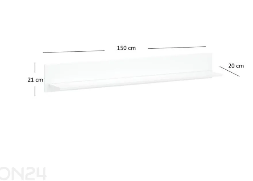 Seinähylly Lingo 150 cm