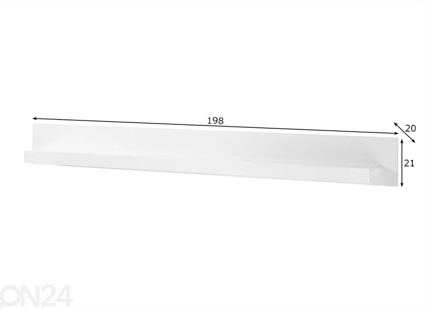 Seinähylly Meran 198 cm