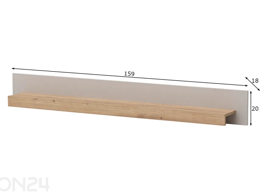 Seinähylly Sonora 159 cm