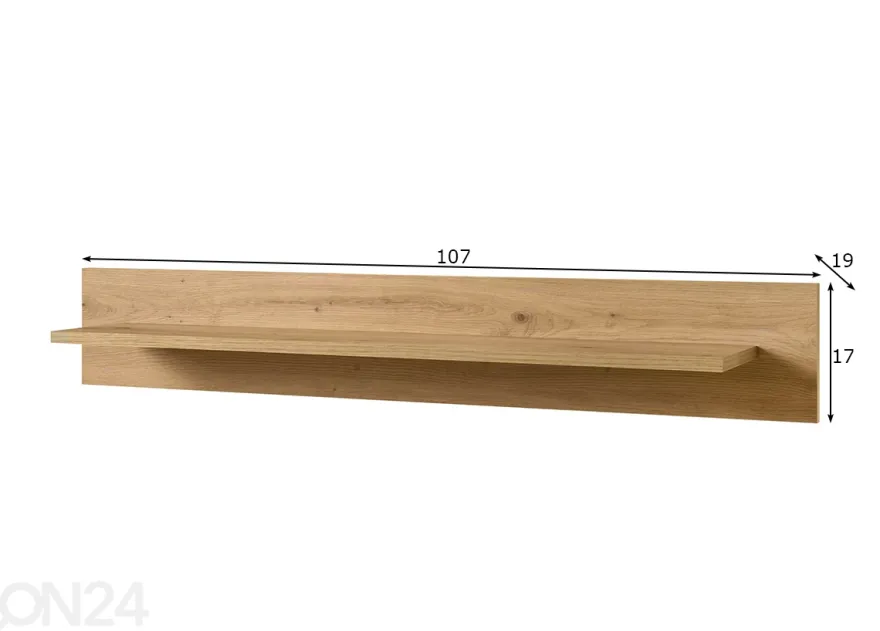 Seinähylly Torge 107 cm