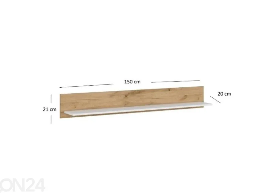 Seinähylly Vigo 150 cm