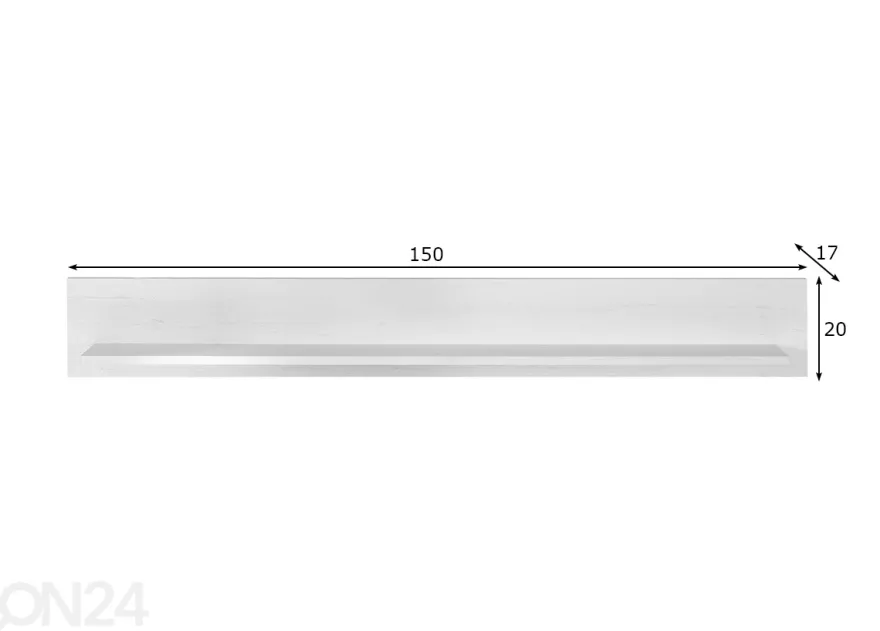 Seinähylly Westerland 150 cm